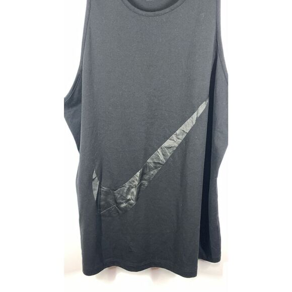 Nike Women's Polyester Pullover Dri-Fit Activewear Tank Top Black Size Medium - Picture 5 of 6